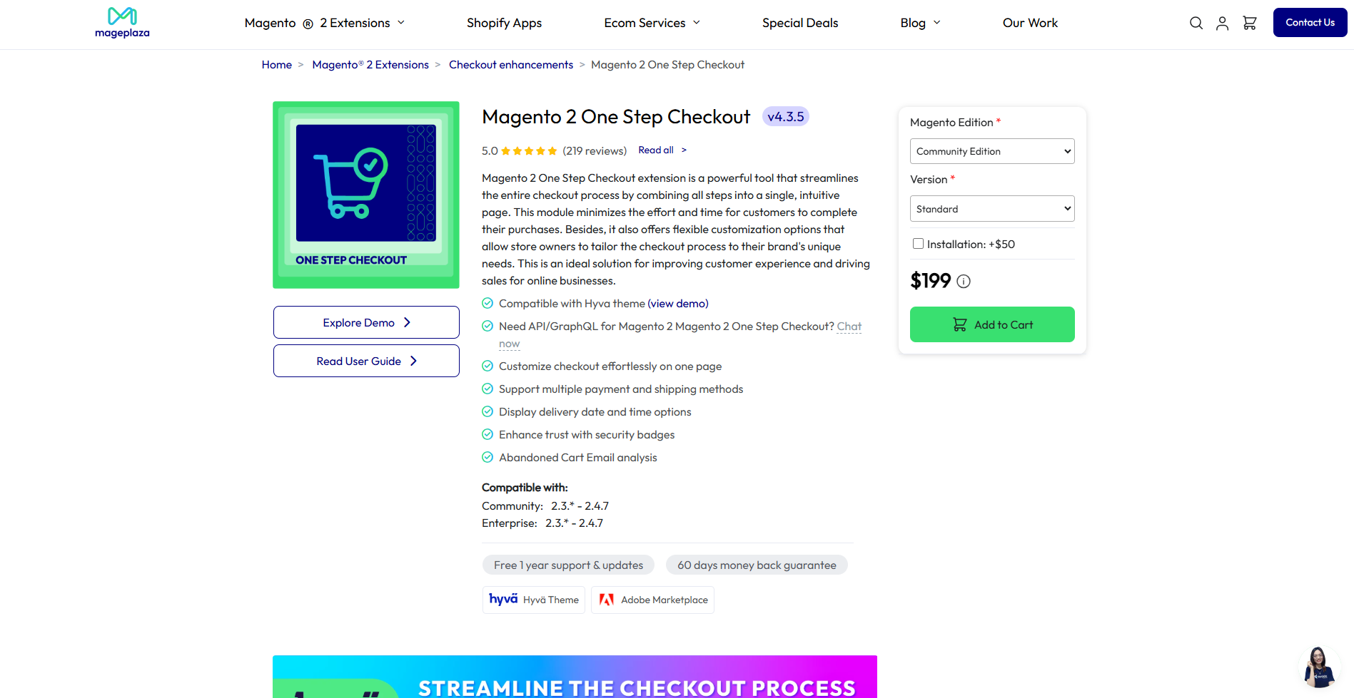 mageplaza onestepcheckout magento plugins