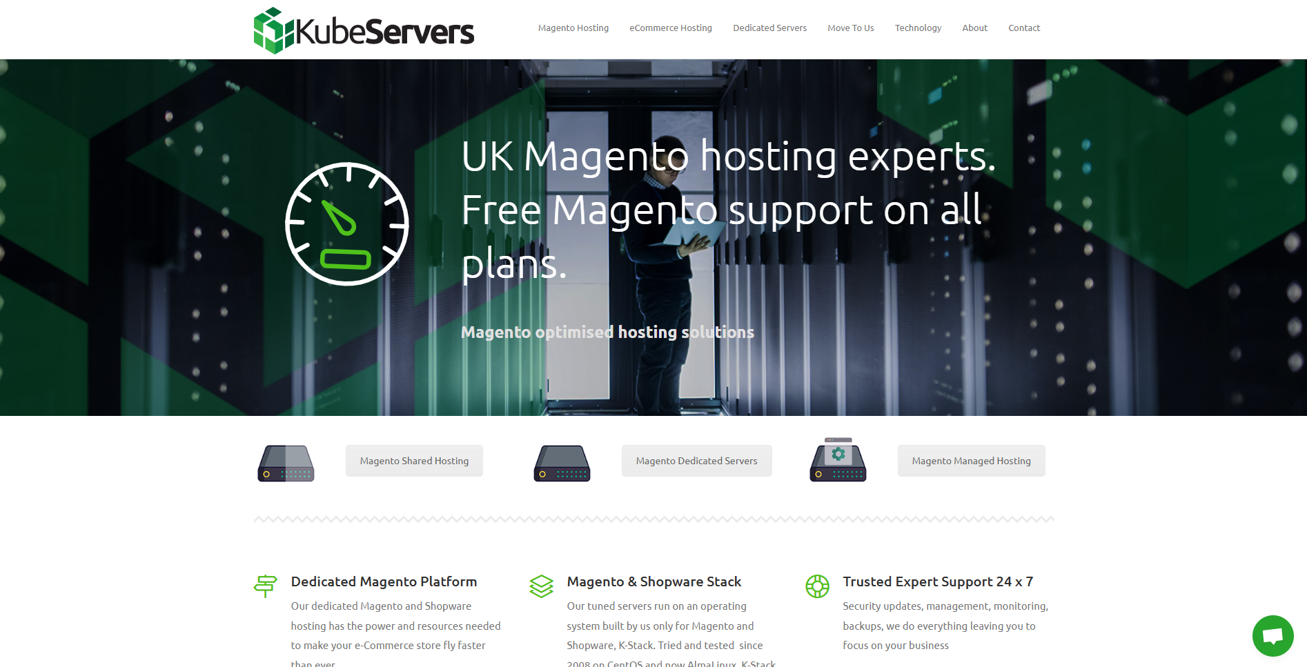 kubeservers managed magento hosting
