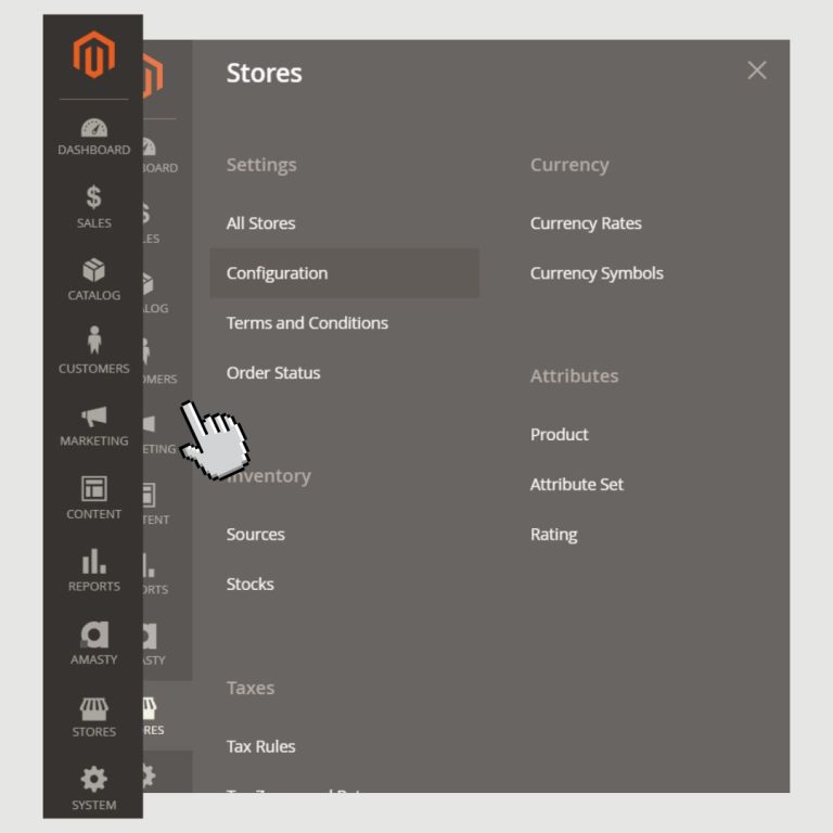 magento admin panel