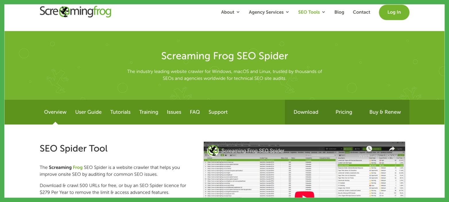 screaming frog seo tools