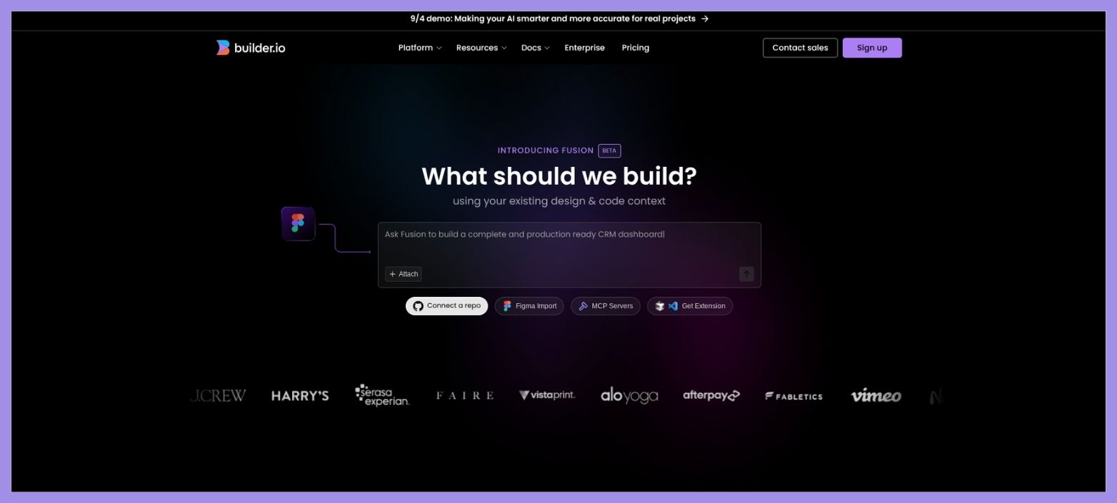 builder.io website