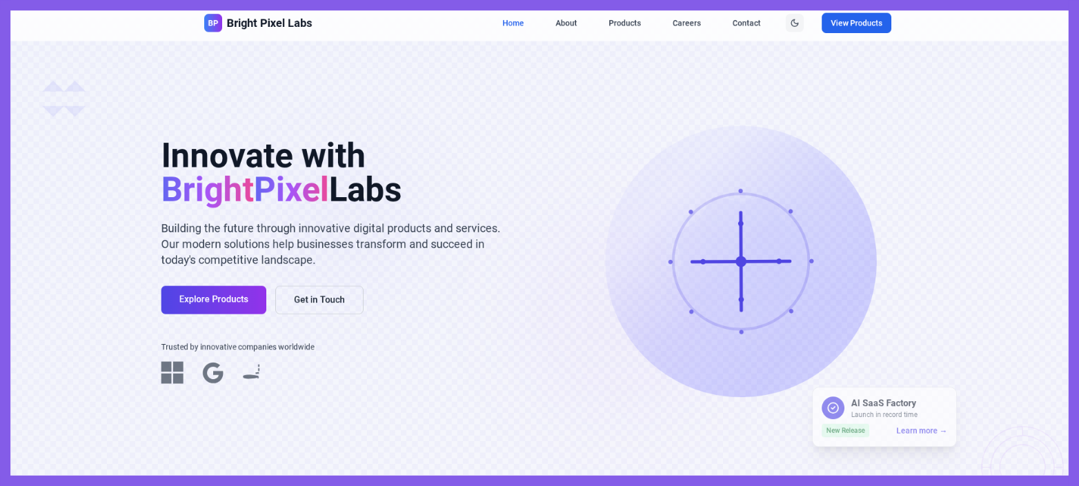brightpixel labs website