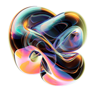 Colourful abstract fluid shape design