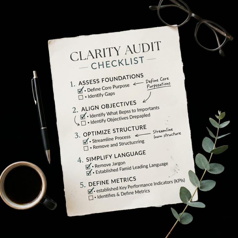 Paper of clarity audit checklist.