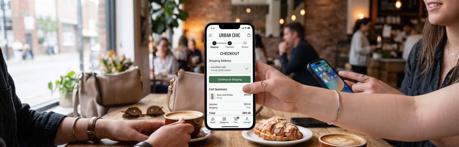 Mobile-first eCommerce UX with thumb-friendly navigation and streamlined checkout