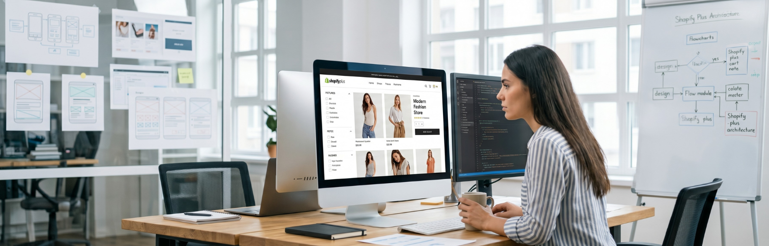 Shopify Plus development agency project showing custom storefront design and eCommerce functionality